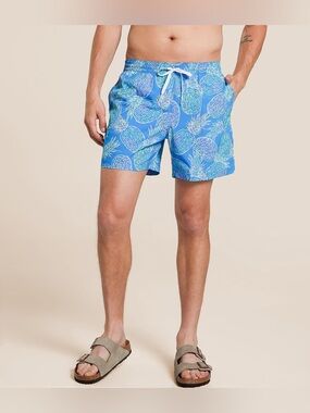 Chubbies The Bay Breeze Stretch Swim Trunks Size Medium 5.5 Inch Inseam